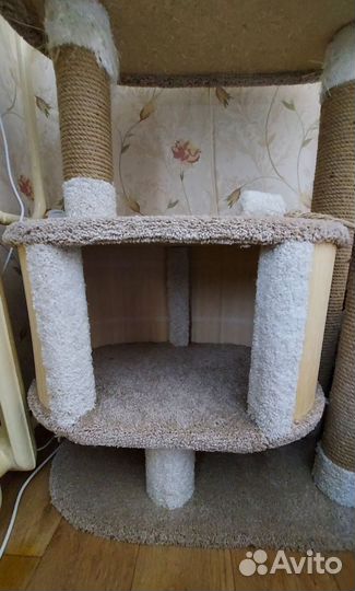 Когтеточка с домиком для крупных пород б/у