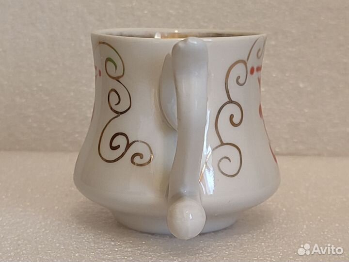 Кружка кофейная. Чашка. Фарфор. Бронницы. Клеймо