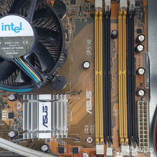 Материнская плата Asus P5B с процессором