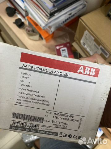 Автоматический выключатель 200А 1sda070336r1 ABB