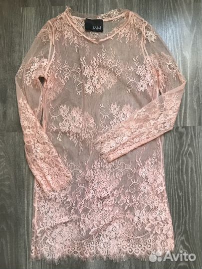 Платье туника JAM streetwear р.S- XS кружево