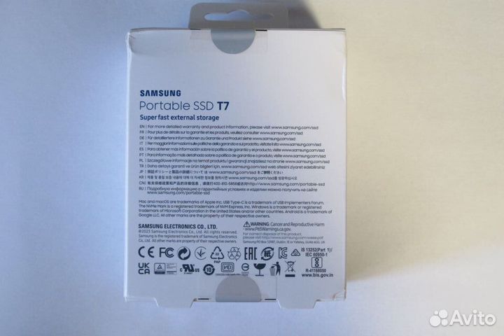 Samsung Portable SSD T7 2Tb новый