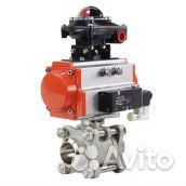 Кран шаровой DN.ru кшпп 316.200-ISO Ду80 Ру25, полнопроходной под приварку, нержавеющая сталь SS316