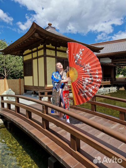 Веер настенный большой японский