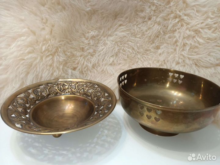 Фруктовницы Латунь Германия Винтаж
