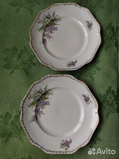 Тарелка с ландышами и сиренью Ранние Советы