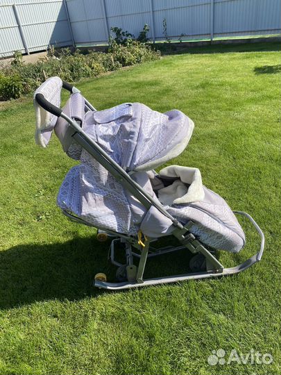 Детские санки коляска galaxy