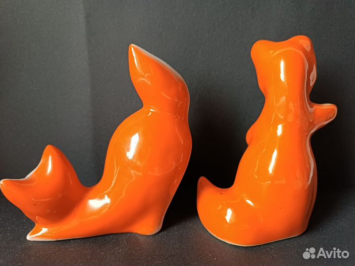 Фарфоровые статуэтки СССР девочка кормит голубей