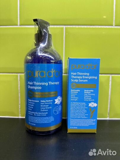 Сыворотка и шампунь Pura D'or