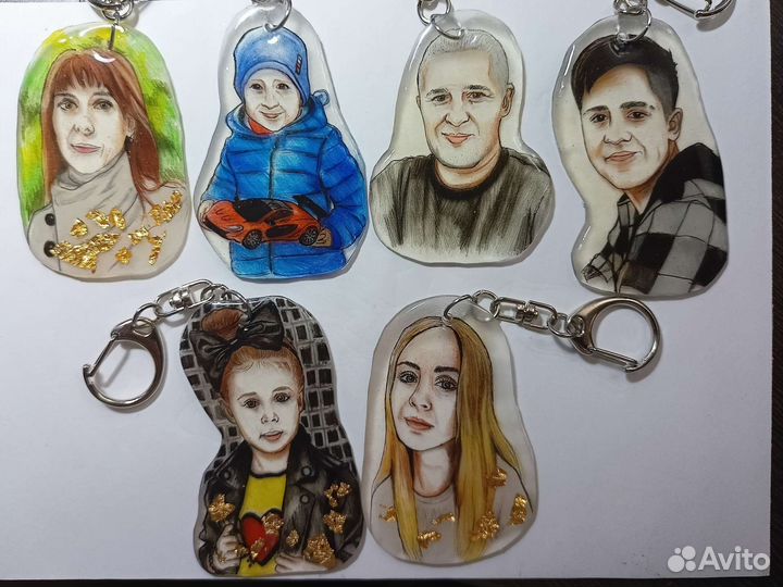 Брелок-портрет по вашим фото