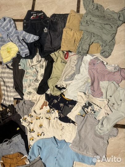 Вещи пакетом на мальчика от 2-6 месяцев