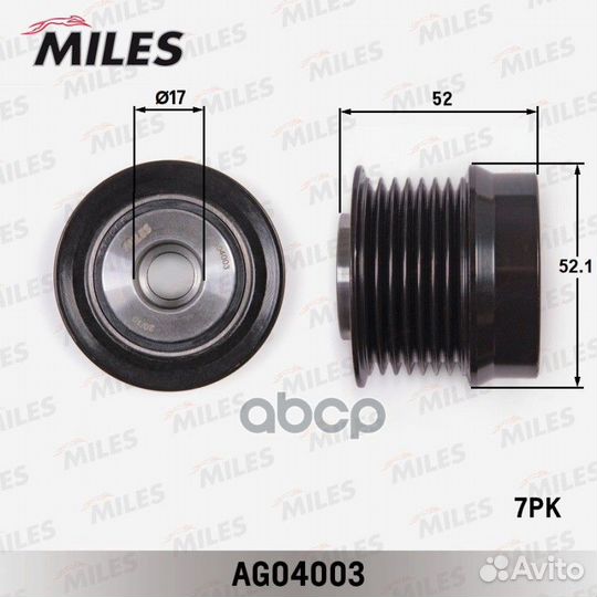 Муфта свободного хода toyota camry 3.5 06- ag04003
