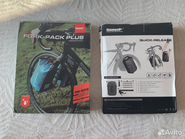 Сумки-кофры на переднюю вилку велосипеда