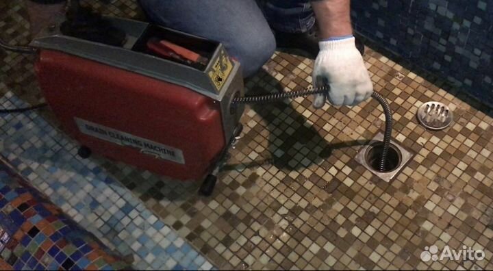 Прочистка канализации Устранение засоров труб 24/7