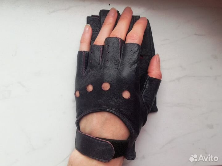 Перчатки кожаные