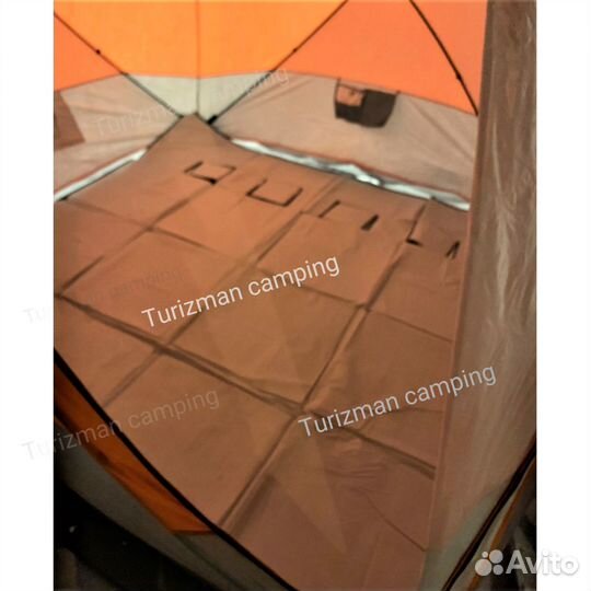 Зимняя палатка Куб трехслойная 200, 220, 240 + пол