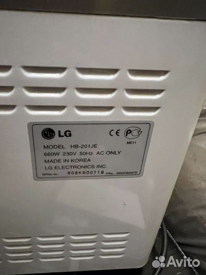 Хлебопечка lg
