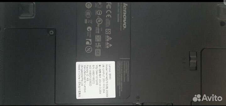 Ноутбук lenovo b560 б/у