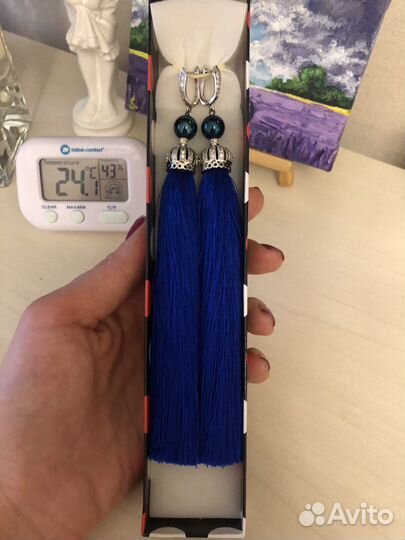 Серьги кисти