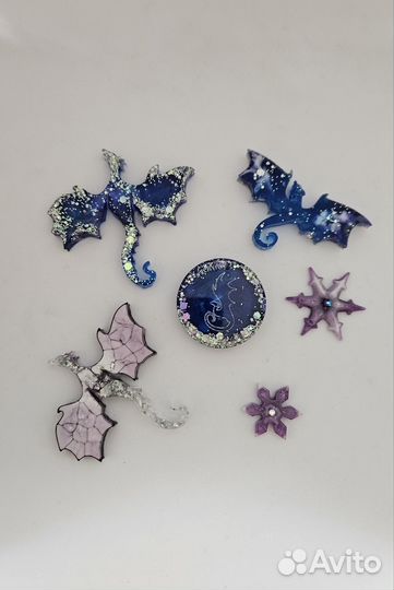 Новогодние игрушки из эпоксидной смолы Дракон