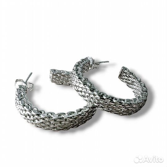Серьги серебро