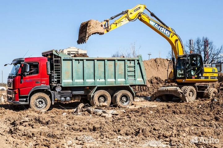 Вывоз грунта самосвалами