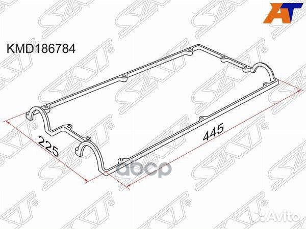 Прокладка клапанной крышки MMC 4G63 dohc 91- KM