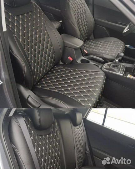 Установка авто чехлов