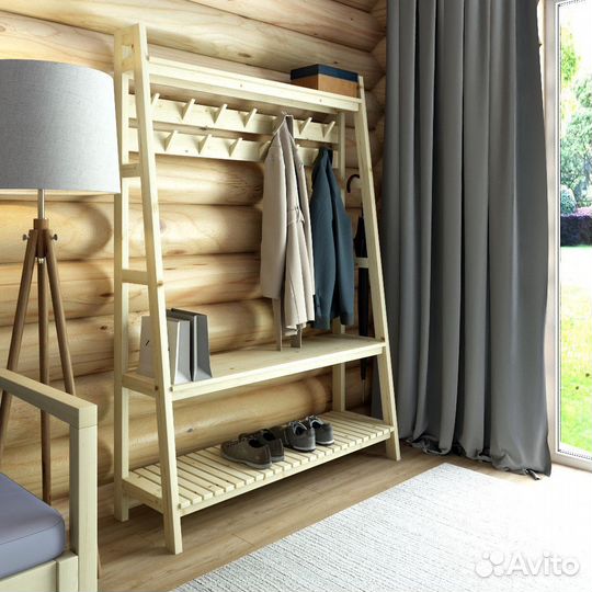 Прихожие из дерева в стиле «Лестница»