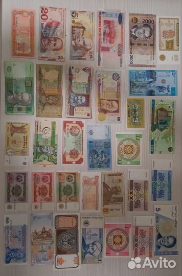 100 Ржев и иностранные банкноты, купюры мира