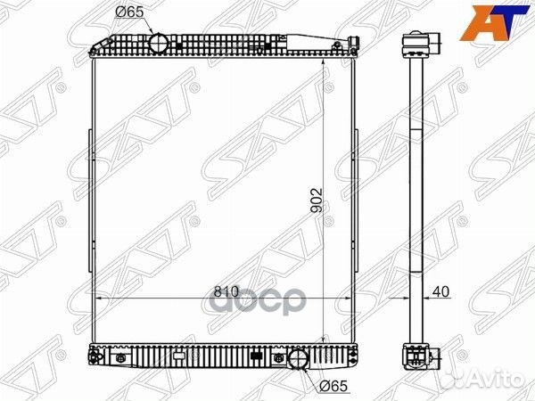 Радиатор mercedes actros truck 1996