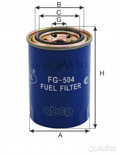 Фильтр топливный mitsubishi colt/galant D/TD/TDI