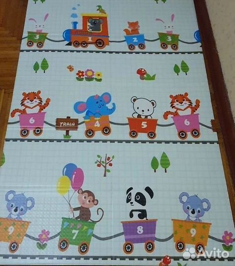 Детский коврик для ползания новый (заводской брак)