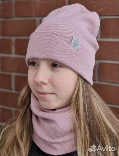 Шапка и снуд на девочку