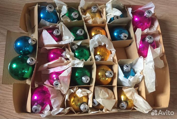 Елочные игрушки СССР -гдр Ёлочки разные