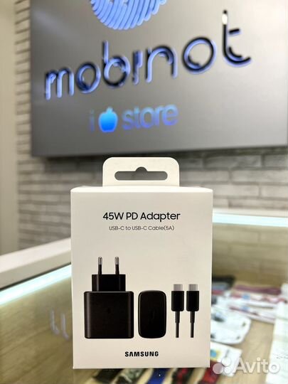 Сетевой Адаптер Samsung 45W PD USB-C to USB-C