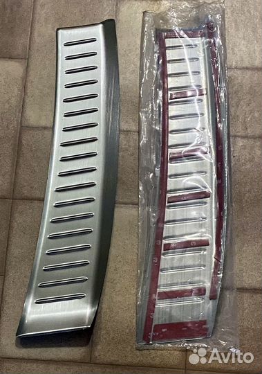 Накладка нержавейка на пороги багажника Mazda CX-5