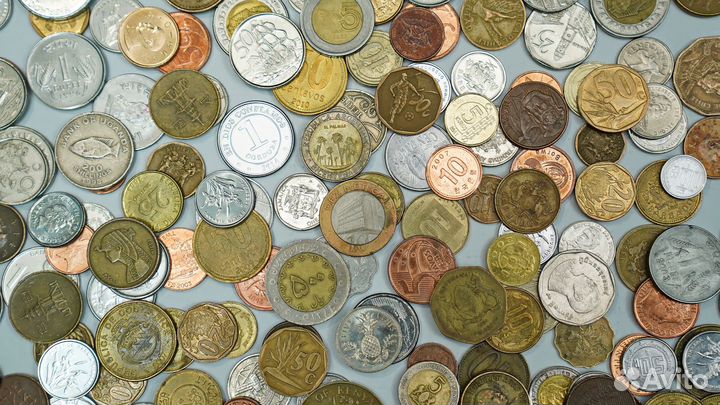 Монеты мира 1 килограмм Экзотика Африка Азия и
