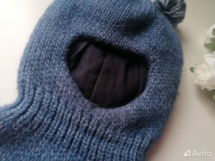 Шапка шлем для мальчика 46 48