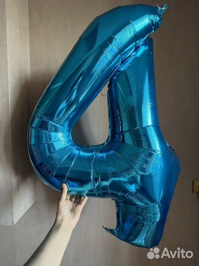 Воздушные шарики цифра 4
