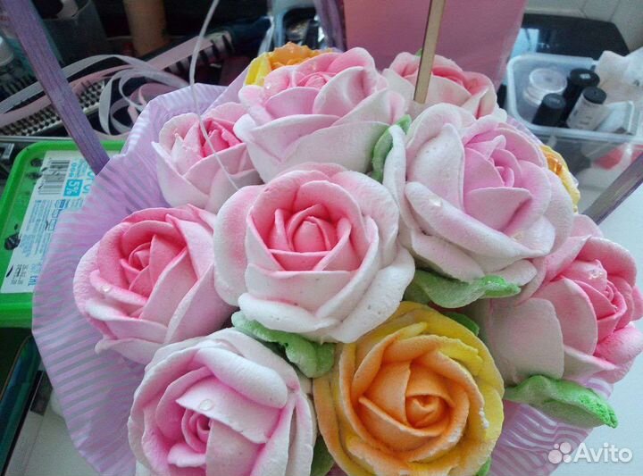 Сладкие букеты из зефира