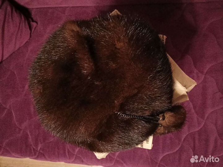 Берет женский норковый