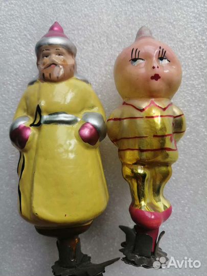 Елочные игрушки СССР на прищепке