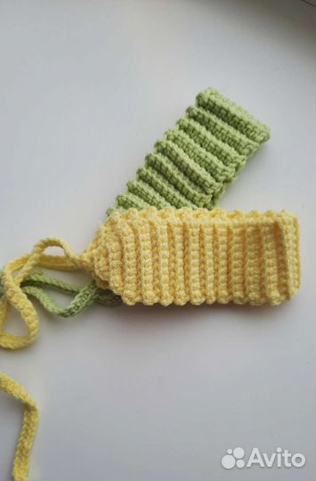 Повязка на голову вязаная