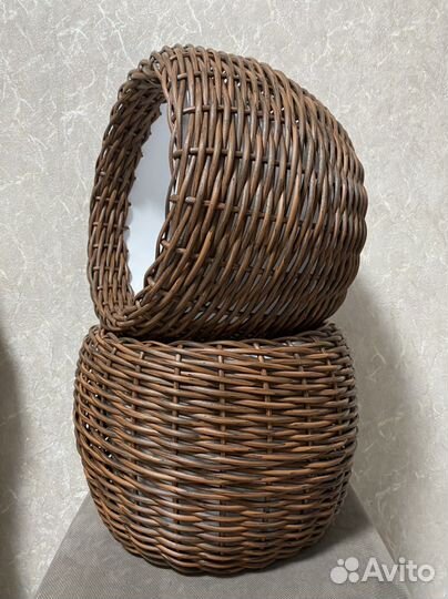 Кашпо из ротанга
