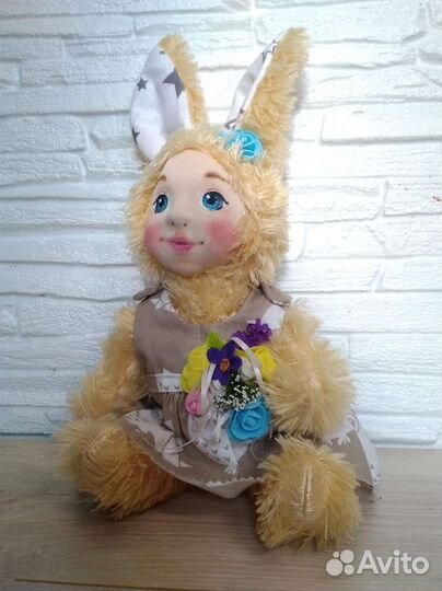 Мягкие игрушка зайка.ручная работа