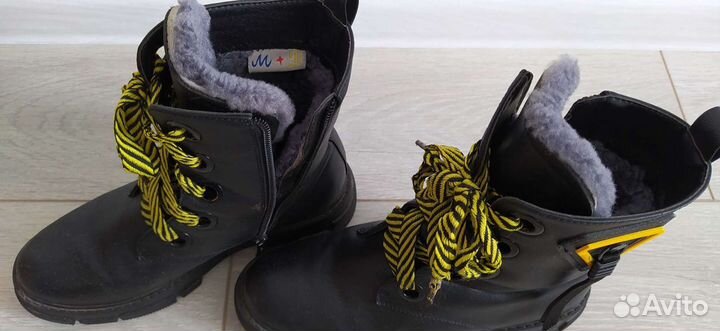 Ботинки зимние детские, 37 размер, женские, М+Д