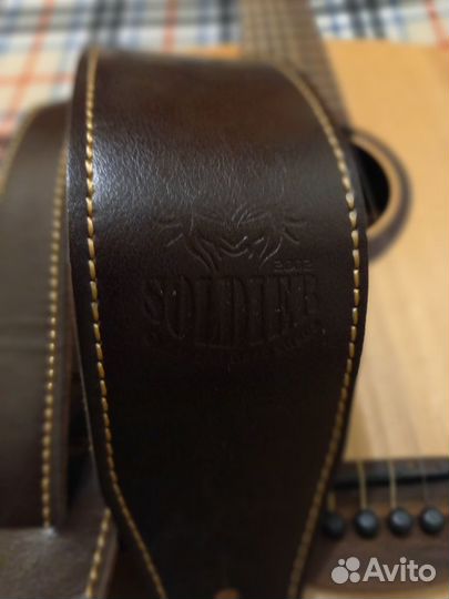 Ремень кожанный для гитары