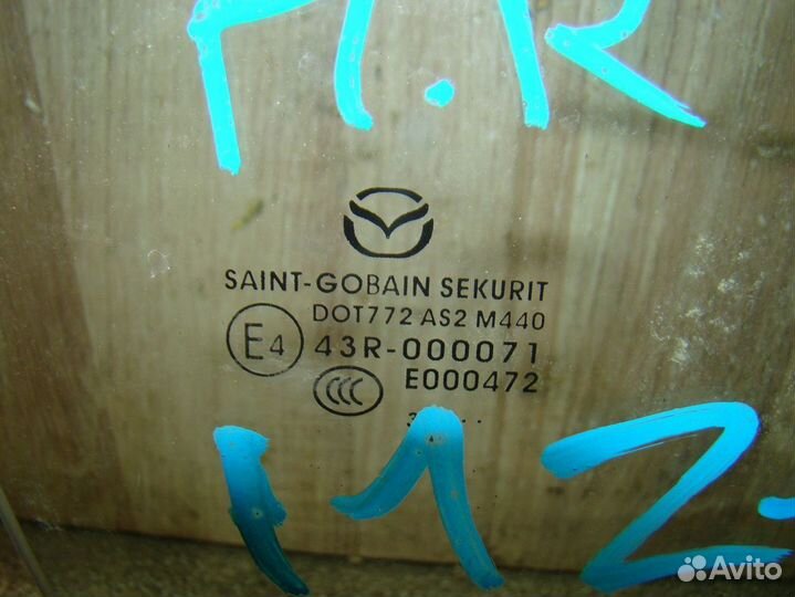 Стекло двери передней правой Mazda 3 (BM)