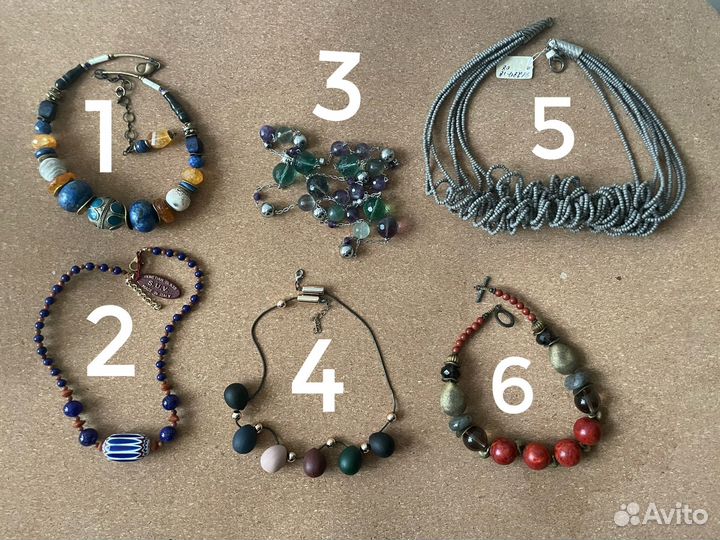 Чокер колье бусы авторская бижутерия